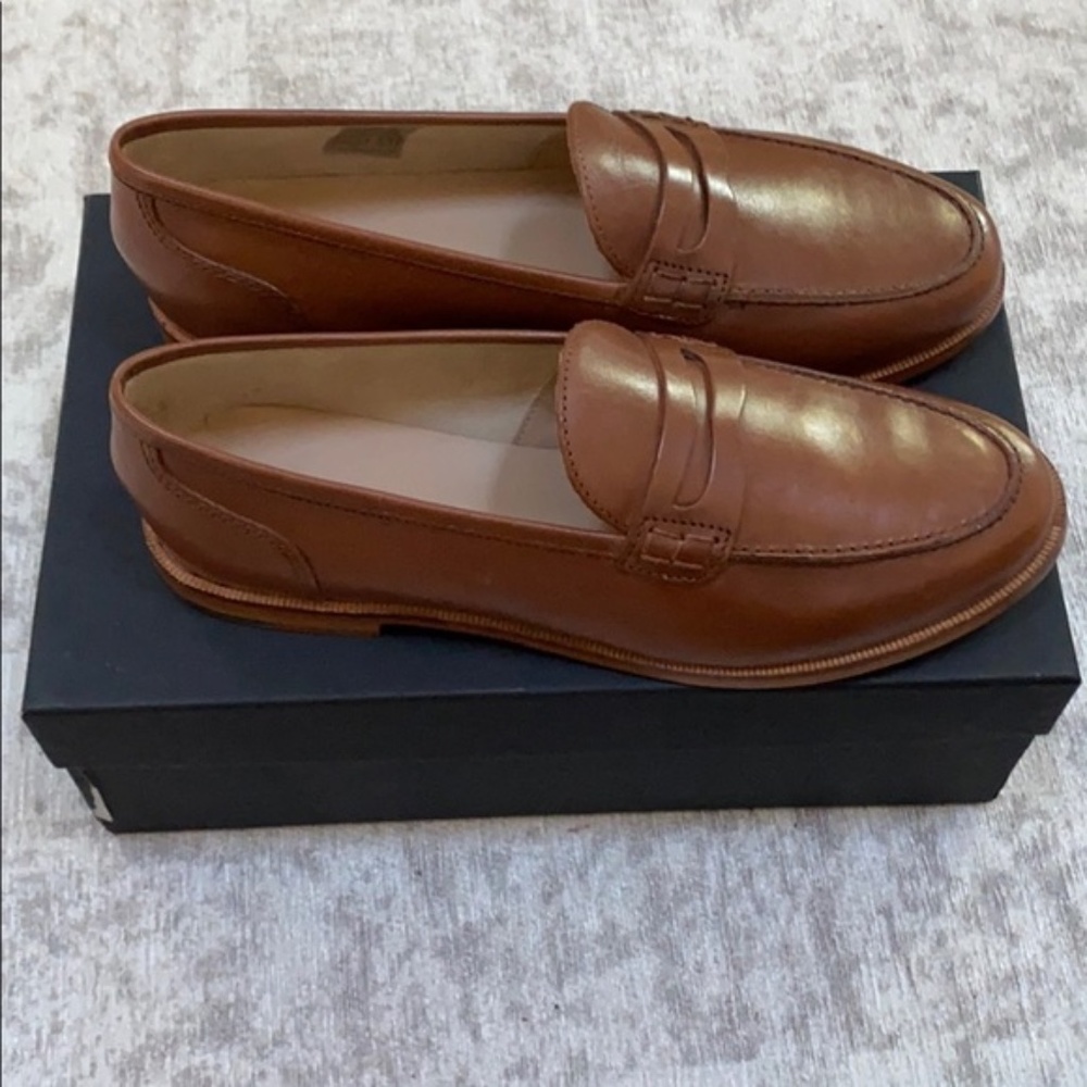 J. Crew Ryan Penny Loafers in Leather